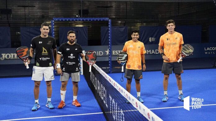 jugadores masculinos padel antes del partido