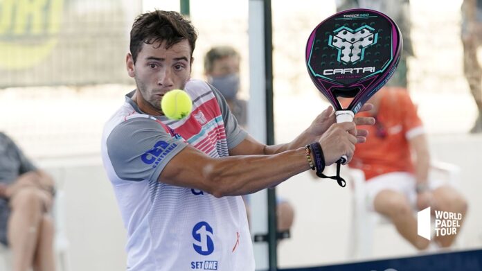 Sanyo Gutiérrez en fase previa del Estrella Damm Menorca Open 2020