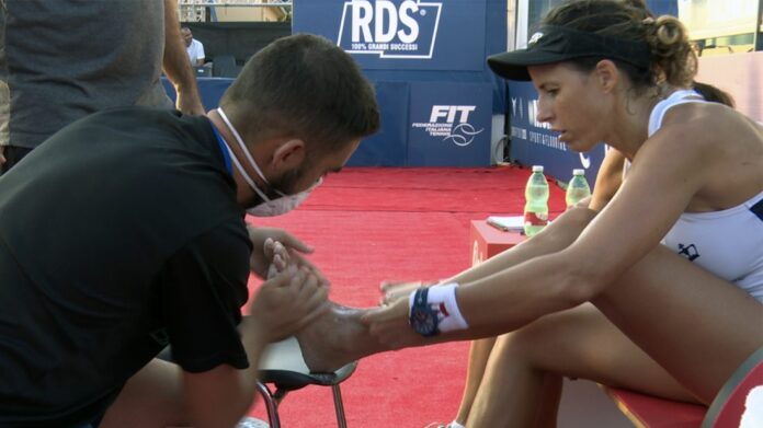 Lesión de tobillo de Marta Marrero en el Sardegna Open 2020