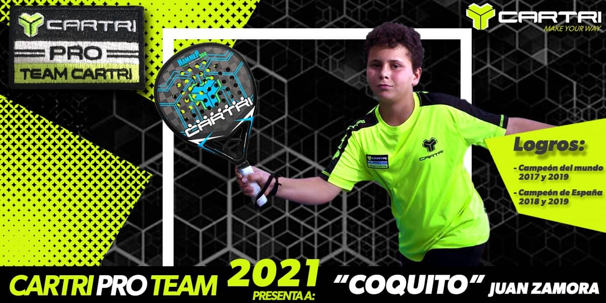 Coquito, un futuro prometedor de la mano del Team Cartri