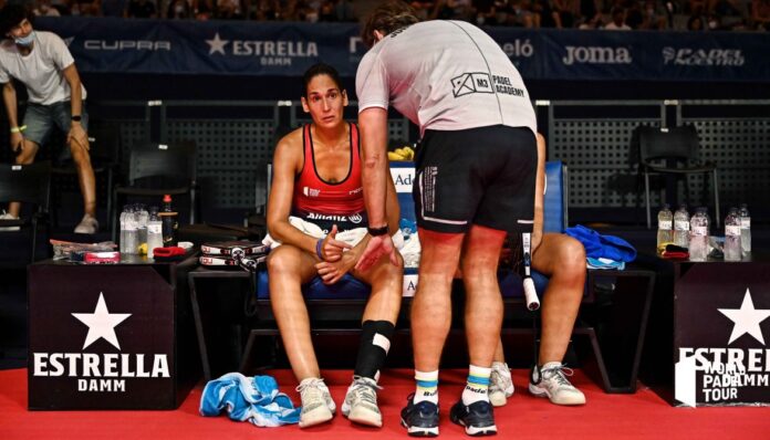 Majo S. Alayeto y Juan Martín Díaz bajas para el Lugo Open 2021. Majo S. Alayeto en semifinales del Barcelona Master. Foto: World Padel Tour.