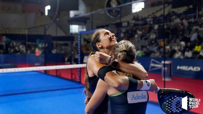 Alejandra Salazar y Gemma Triay en la final del Lugo Open 2021