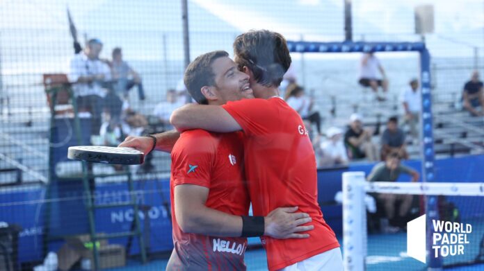 Javi Garrido y Campagnolo en el Miami Padel Open