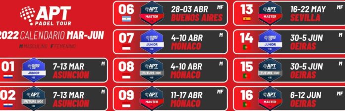 Calendario Apt 2022