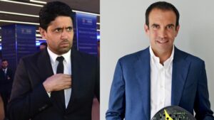 Nasser Al-Khelaïfi y Luigi Carraro