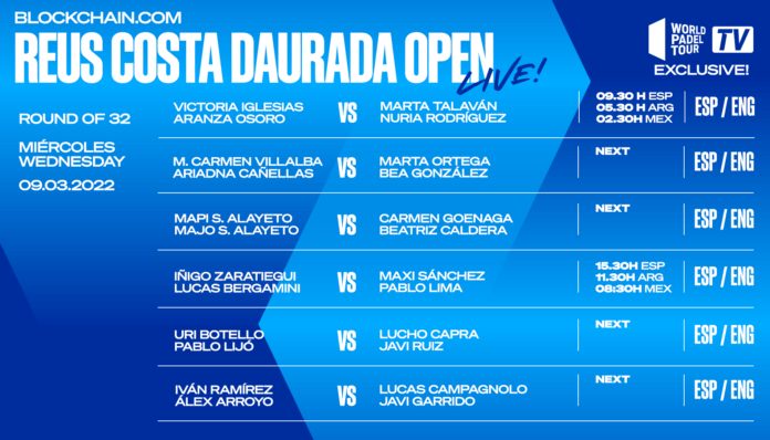 Conoce los partidos que dará este miércoles WPT TV