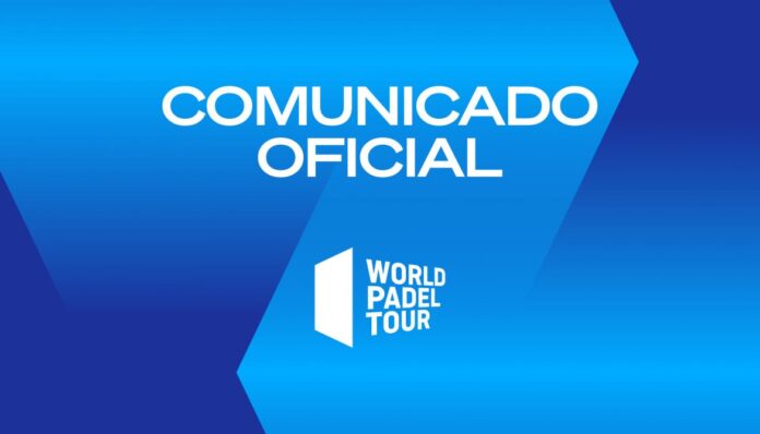 Comunicado oficial WPT.