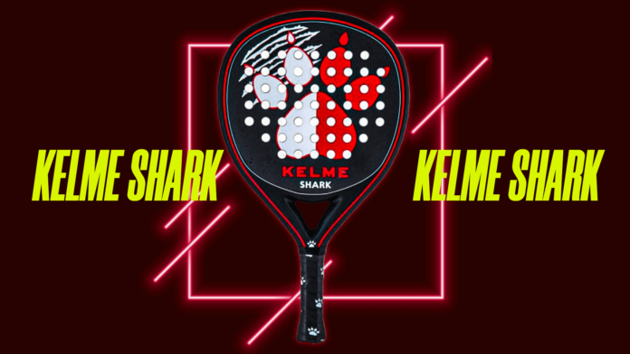 pala Shark de Kelme. Diseño: AnalistasPadel.