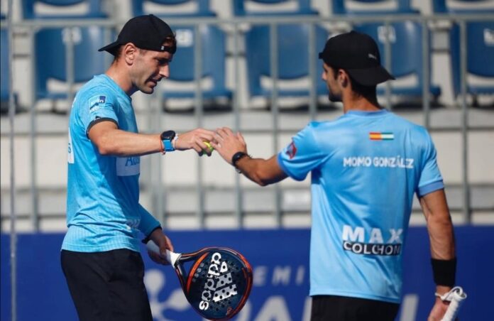 Momo y Álex en Premier Padel