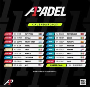 Calendario A1Padel 2023