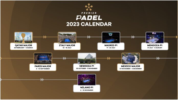 Calendario Oficial de Premier Padel