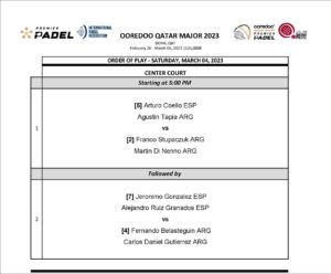 semifinales y horarios OoredooQatarMajor