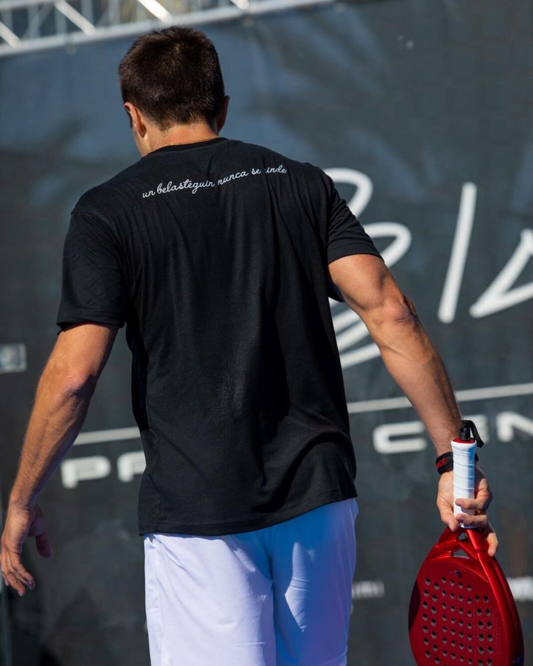 La lesión de Fernando Belasteguín.(1) La lesión de Fernando Belasteguín.