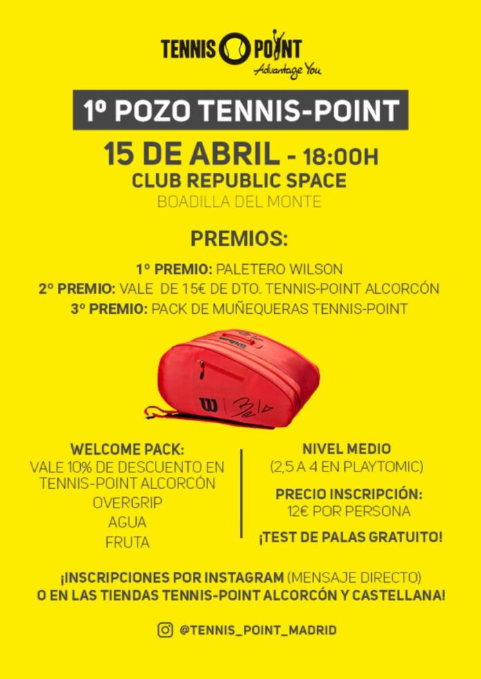 PRIMER POZO DE PADEL DE TENNIS-POINT ALCORCÓN