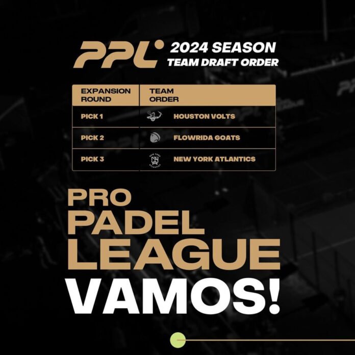 Draft 2024 Pro Padel League.