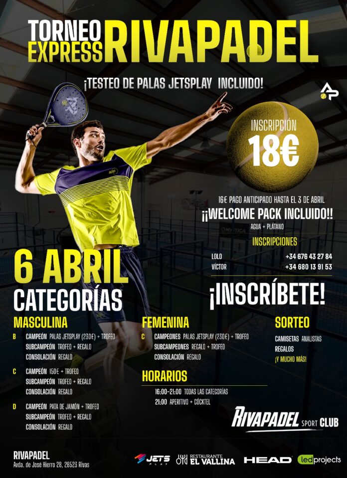 Torneo Rivapadel 6 abril