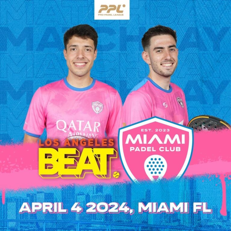 Sigue la acción en Miami con la Pro Padel League