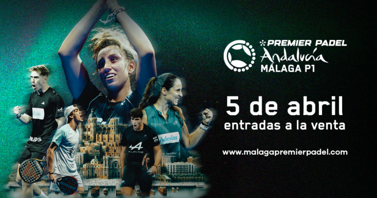 Las entradas de Málaga Premier Padel P1 estarán disponibles a partir del viernes 5 de abril
