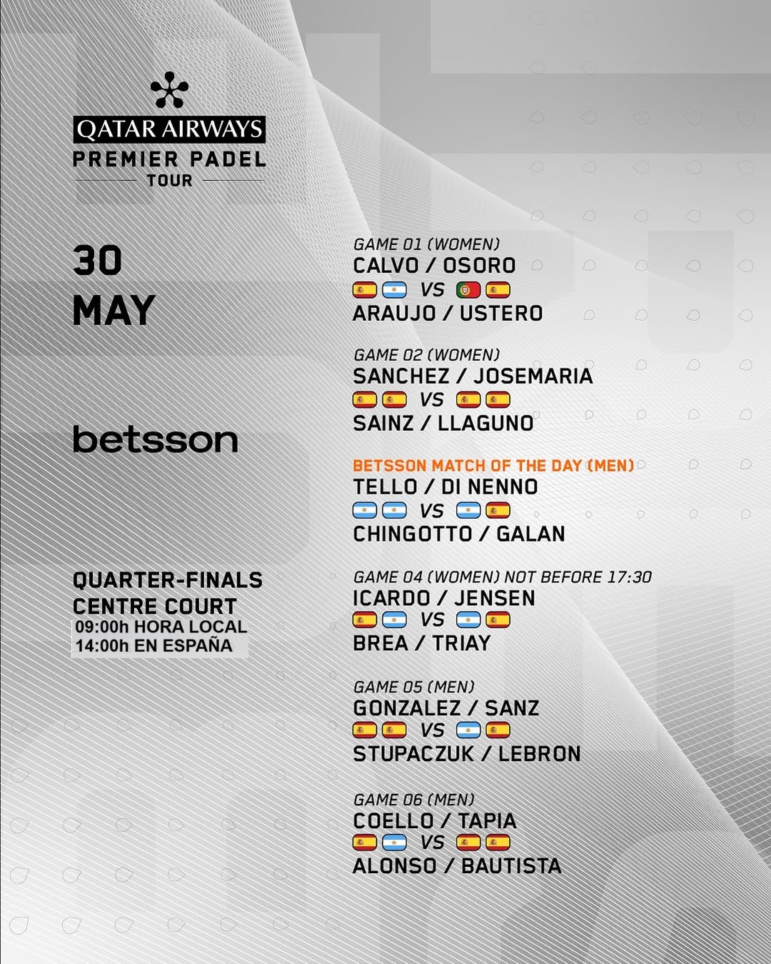 Horario, dónde ver y apostar en el Buenos Aires Premier Padel P1 1 donde ver
