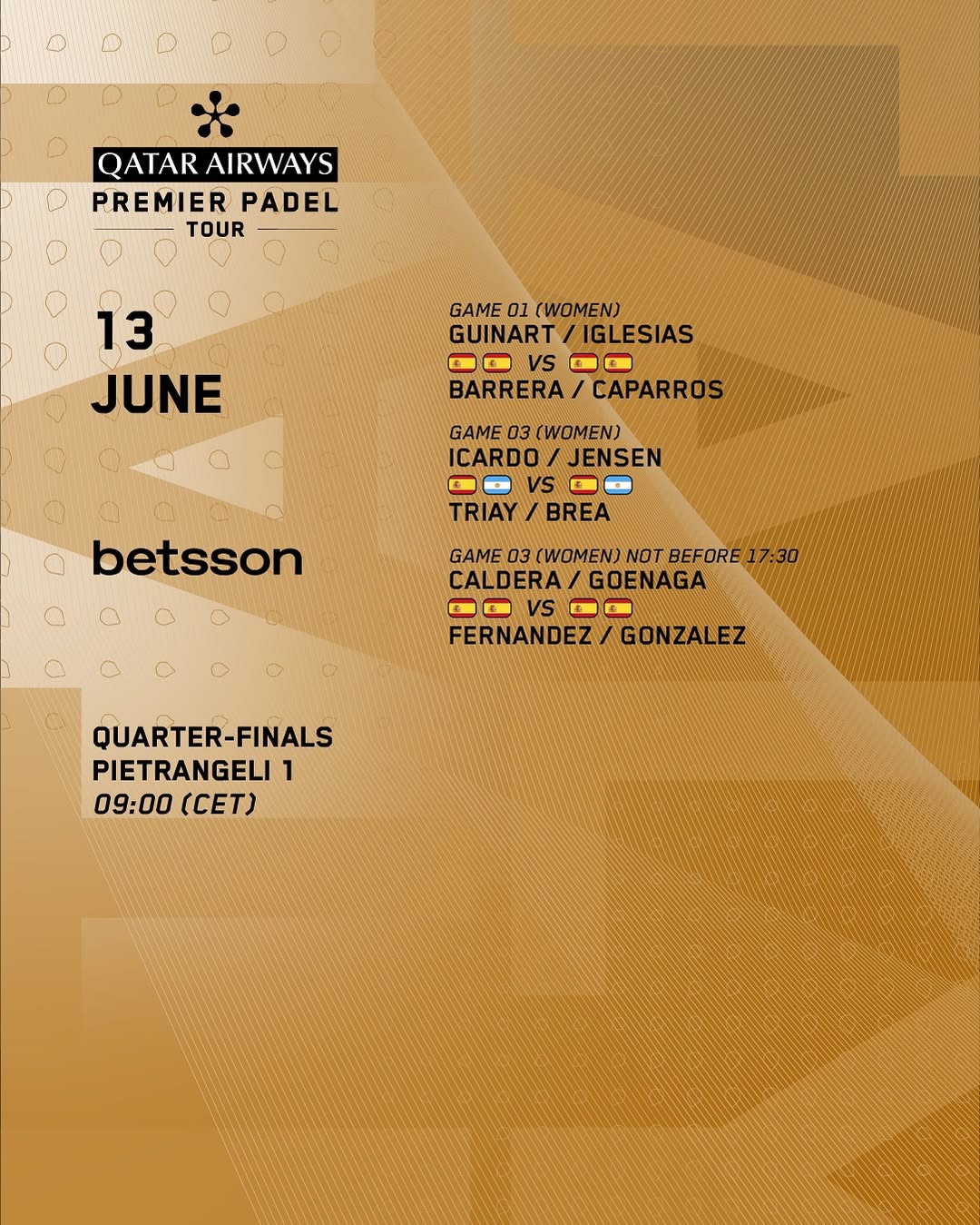 Horario, dónde ver y apostar en el Italy Major Premier Padel 2 horario