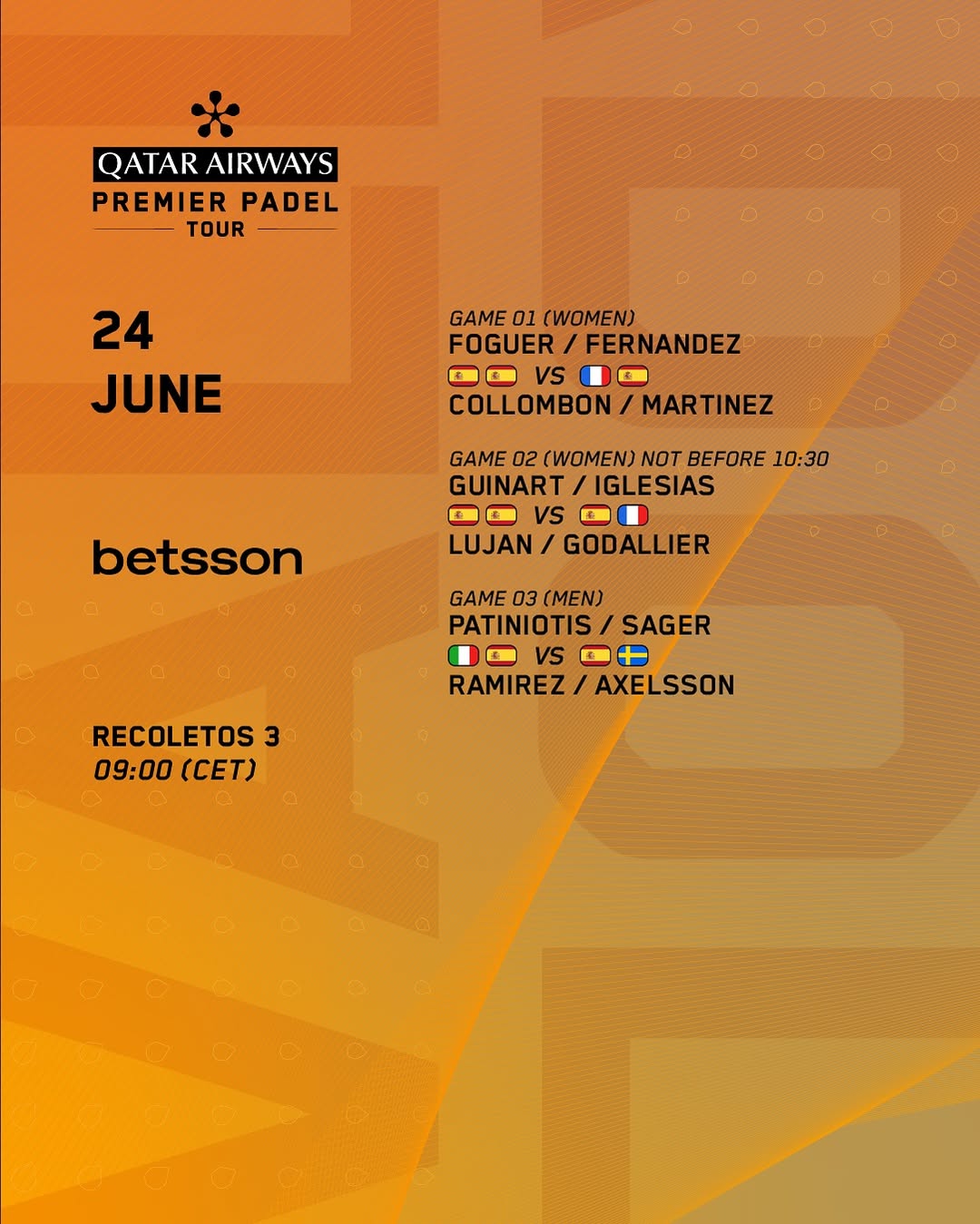 Horario, dónde ver y apostar en el Valladolid Premier Padel P2 3 horario
