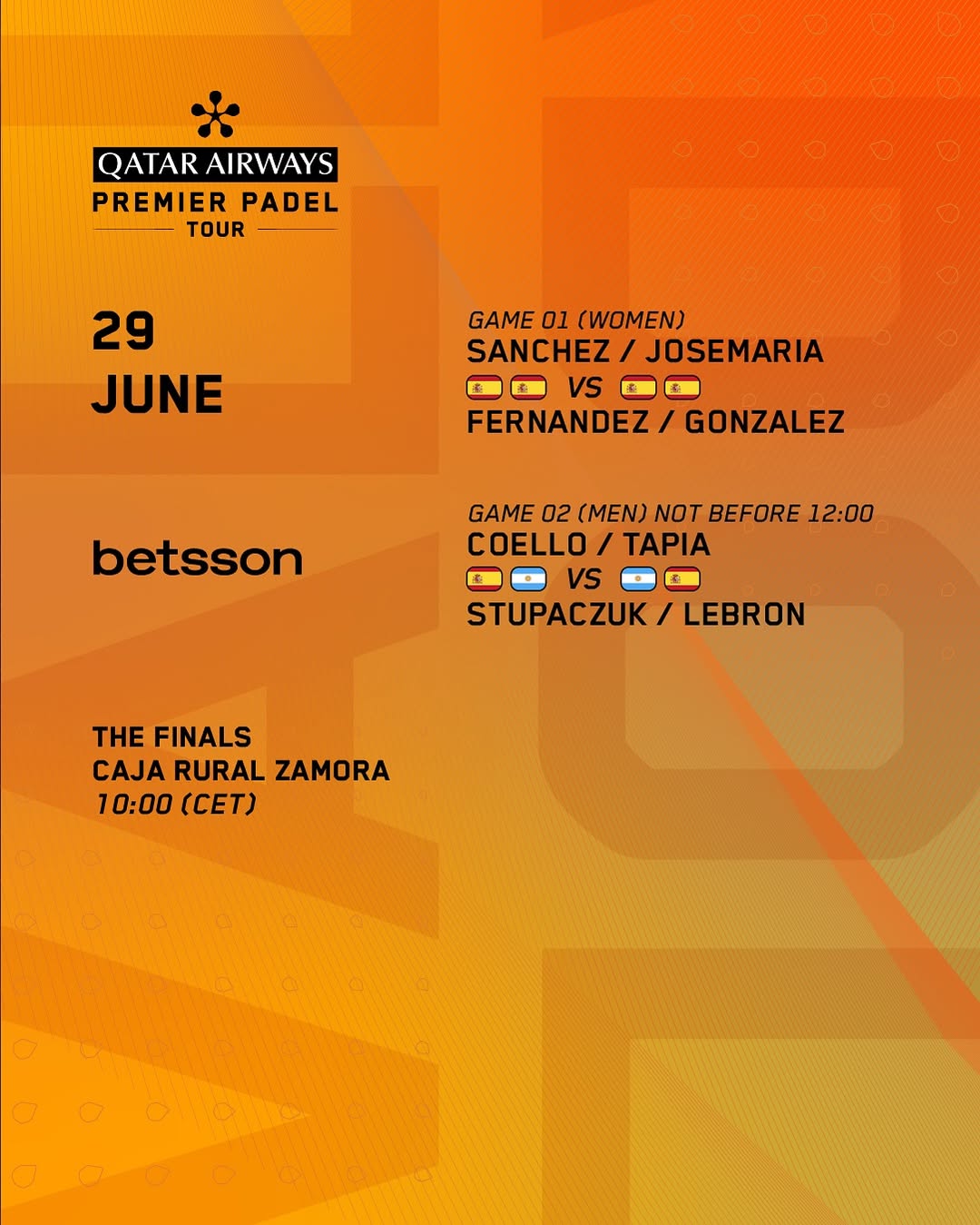 Horario y dónde ver las finales del Premier Padel Valladolid P2 1 horario