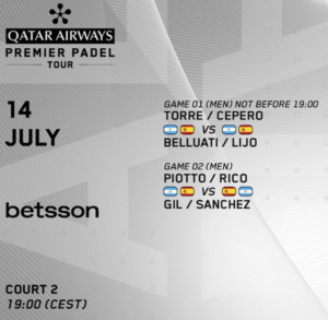 Horario, dónde ver y apostar en el Malaga Premier Padel P1 2