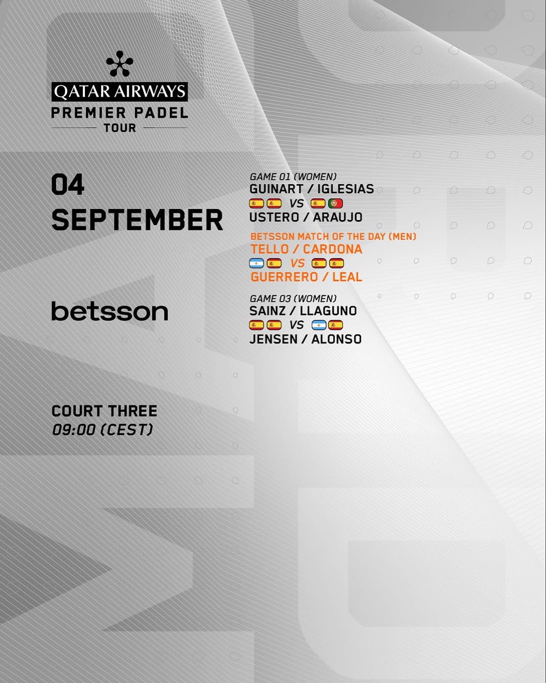 Horario y dónde ver los octavos de final del Premier Padel Madrid P1 3 horario