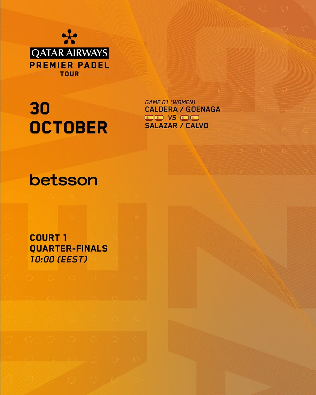 Horario y dónde ver los cuartos de final del Premier Padel Newgiza P2 2 horario