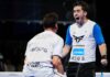 Navarro y Sanz tras clasificar a octavos del Rotterdam P1 @premierpadel