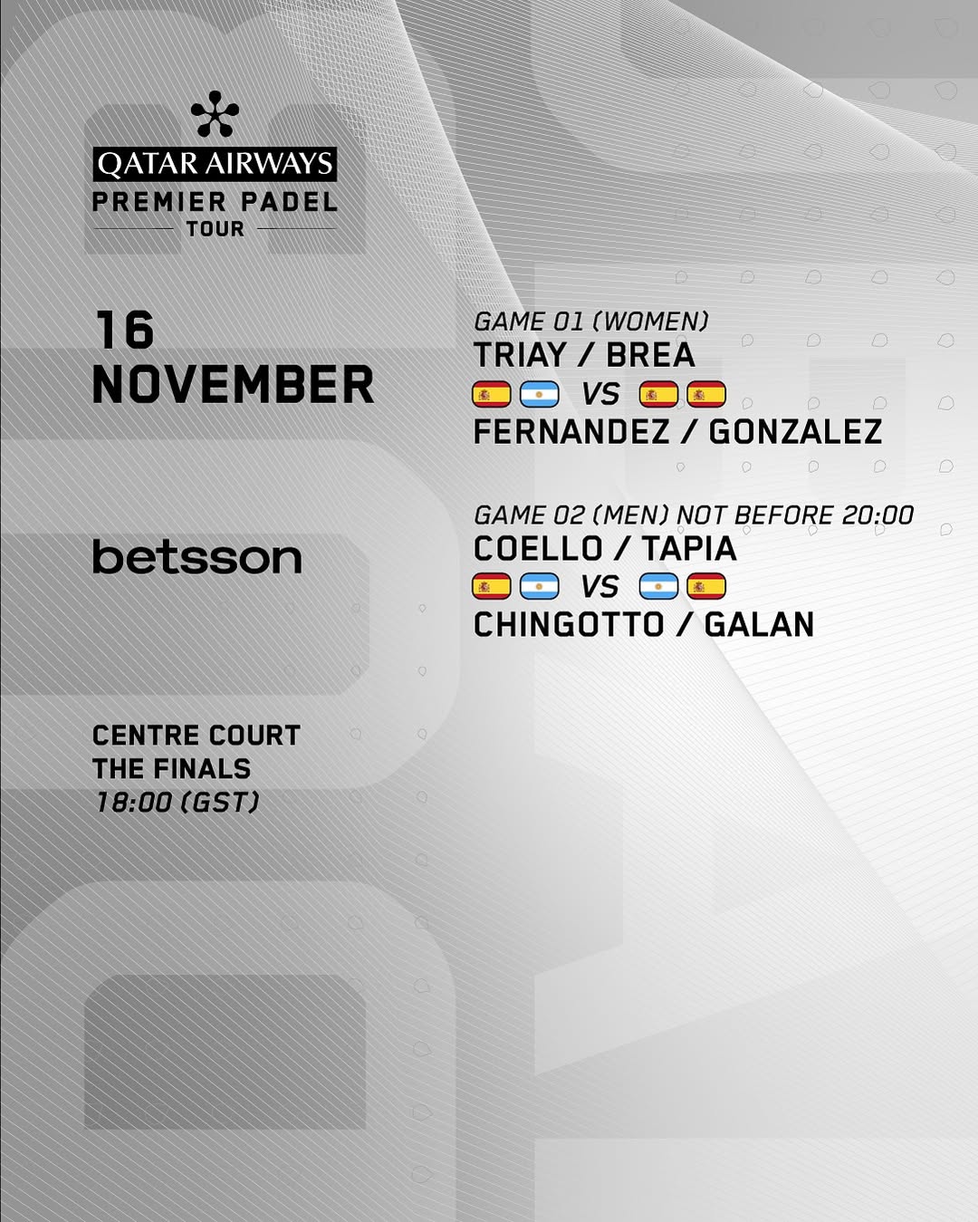 Horario y dónde ver las finales del Premier Padel Dubai P1 1 horario