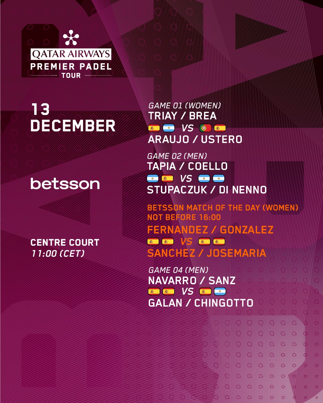 Horario, dónde ver y apostar en las semifinales del Premier Padel Barcelona Finals 1