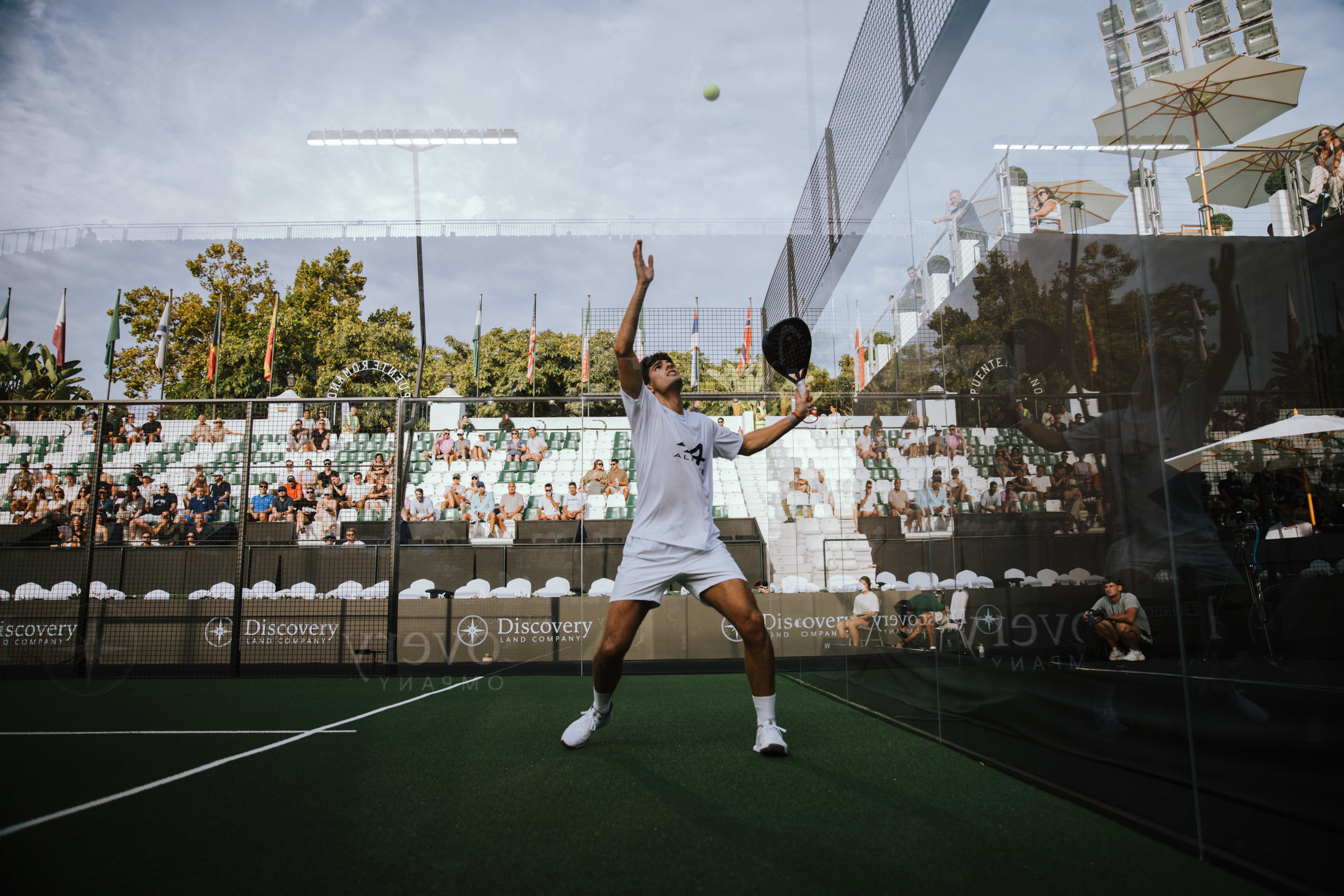 Coello jugando en la Reserve Cup