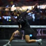 Ari Sánchez durante su partido de cuartos de final