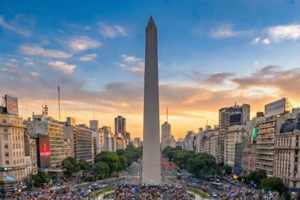 Pista de padel en el Obelisco de Argentina