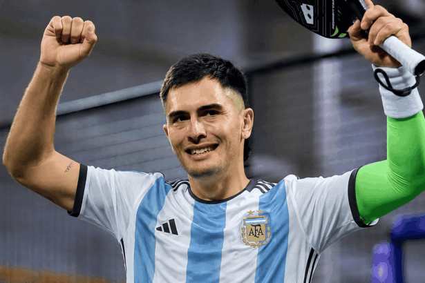 Maxi Arce con la camiseta de la selección argentina