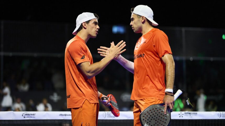La pareja número 3 de Premier Padel celebrando la victoria en Valladolid.