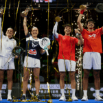 Los campeones del Valencia P1 celebrando el título / PremierPadel