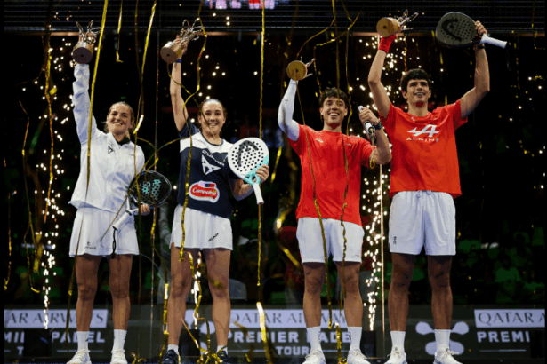 Los campeones del Valencia P1 celebrando el título / PremierPadel