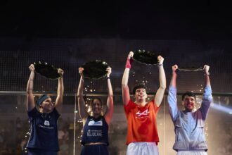 Coello, Tapia, Triay y Brea celebrando el torneo ganado en Roma 2026