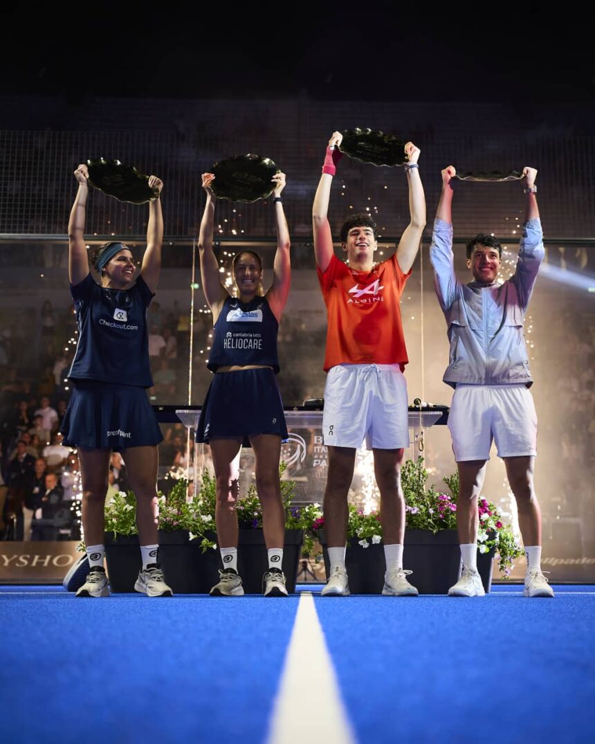 Coello, Tapia, Triay y Brea celebrando el torneo ganado en Roma 2026