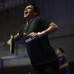 Javi Leal contento despues de conseguir un resultado positivo en el Valencia P1 / PremierPadel