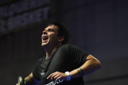 Javi Leal contento despues de conseguir un resultado positivo en el Valencia P1 / PremierPadel