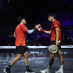 Coello y Tapia celebrando el pase a las finales del Bordeaux P2