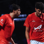 Coello y Tapia durante la final del Bordeaux P2