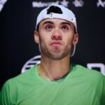Augsburger emocionado despues de unas duras semis en el Málaga P1 junto a Lebrón
