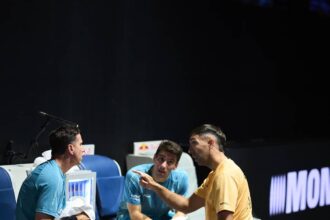 Paquito Navarro y Martín Di Nenno en los octavos de final del Pretoria P1.