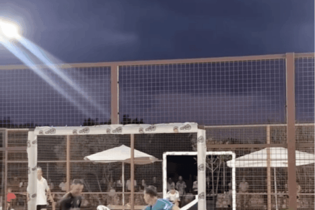 Paquito Navarro hace este puntazo en una exhibición.