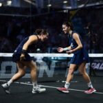 Martina y Claudia celebrando el título