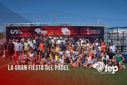 Foto oficial del campeonato de menores de pádel en Valencia.
